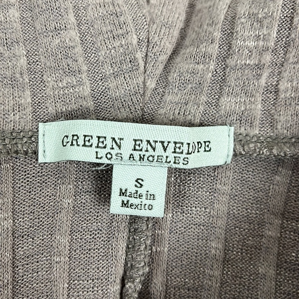Green Envelope mauve cowl neck pull over long sleeve top - size small - Picture 5 of 8
